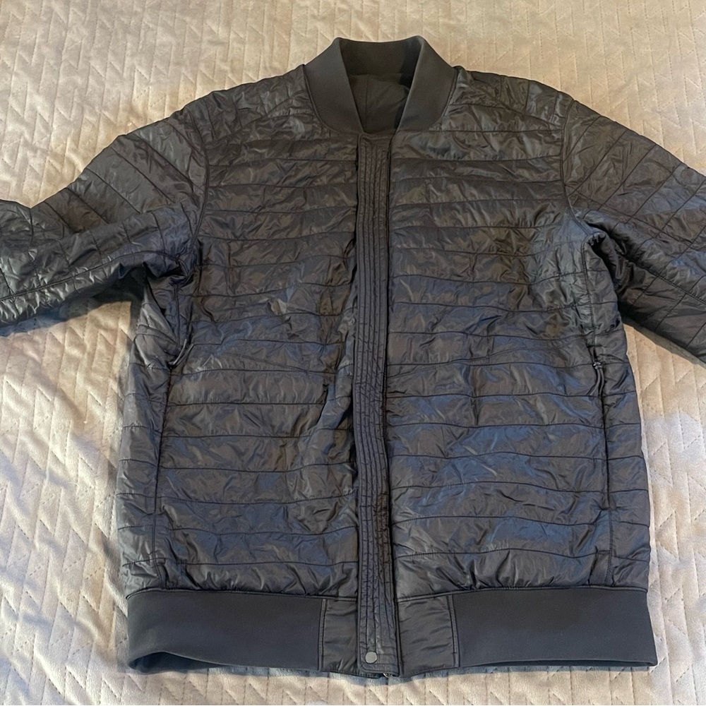 Lululemon Switch Over Reversible Bomber jacket mens size small pre-owned‎ - Picture 4 of 15